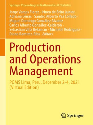 cover image of Production and Operations Management